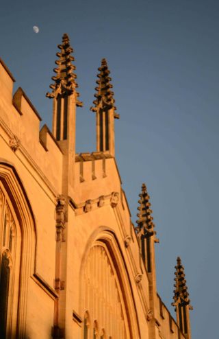 Oxford spires at golden hour